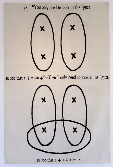 Joseph Kosuth, ‘Remarks on the Foundation of Mathematics’, 2015