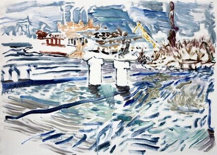 Natalia Laluq, ‘Harbour after Snow on a Sunny Morning, December 11, 2017’, 2017