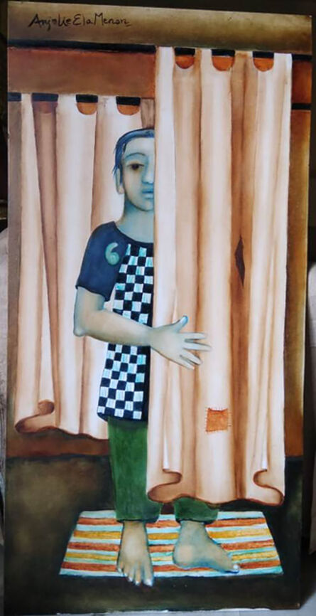 Anjolie Ela Menon, ‘Boy Behind the Curtain’, ca. 2020