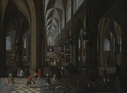Peeter Neeffs the Elder, ‘Interior of Antwerp Cathedral’, 1651