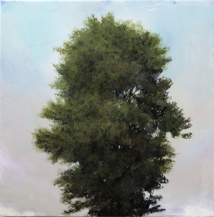 Peter Hoffer, ‘Marque - small, intimate, skyscape, tree, contemporary, acrylic, resin on panel’, 2016