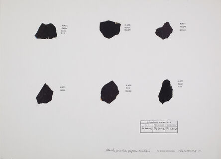 Osvaldo Romberg, ‘Black Printed Paper Analysis’, ca. 1976
