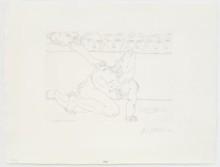 Pablo Picasso, ‘Minotaure mourant’, 1933