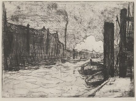 Emil Nolde, ‘Hamburg, Freihafen (Hamburg Harbor)’, 1910