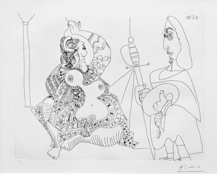 Pablo Picasso, ‘MOUSQUETAIRE ET ODALISQUE, MEDUSE, PLATE 47 FROM SERIES 156 (BLOCH 1902)’, 1970