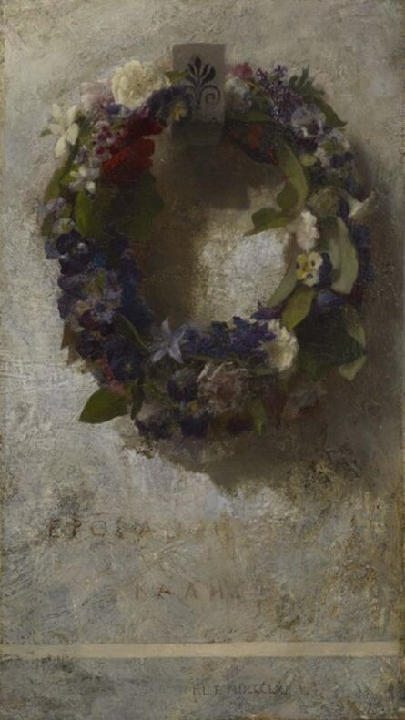 John La Farge, ‘Agathon to Erosanthe (Votive Wreath)’, 1861