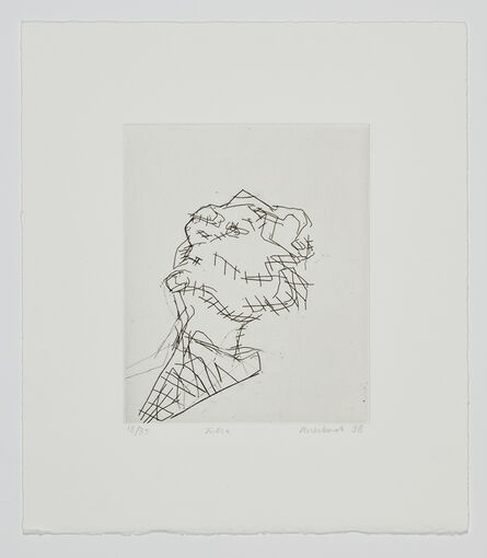 Frank Auerbach, ‘Reclining Head of Julia’, 1998