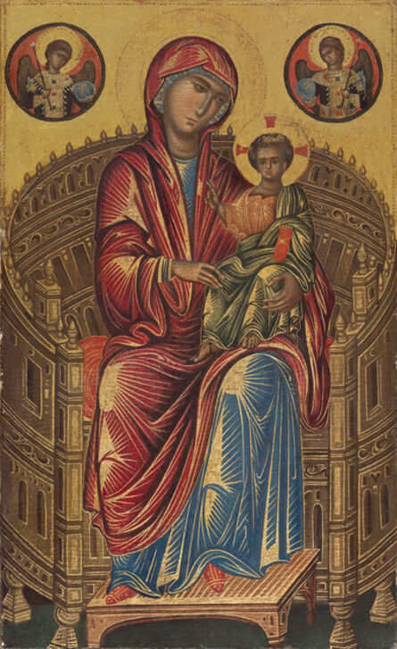 ‘Madonna and Child on a Curved Throne’, 13th century