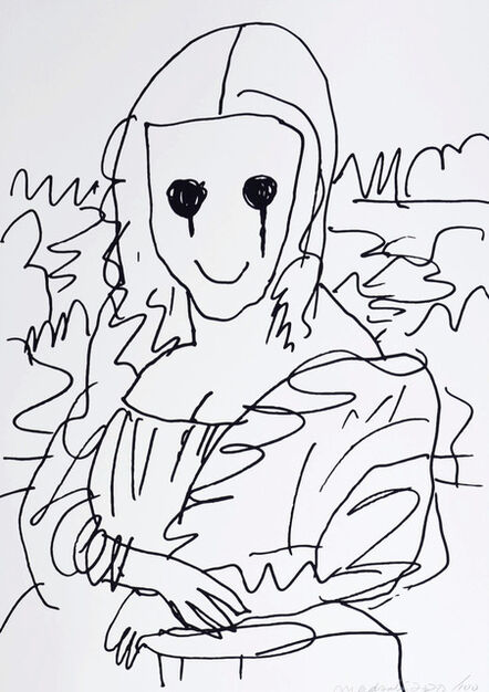 MADSAKI, ‘Coffee Break Drawing of Mona Lisa_P’, 2020