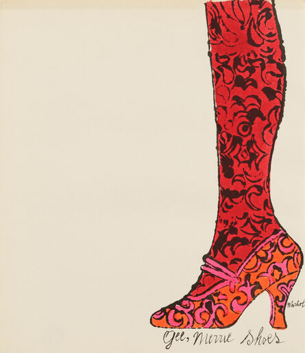 Andy Warhol, ‘Gee, Merrie Shoes’, 1956