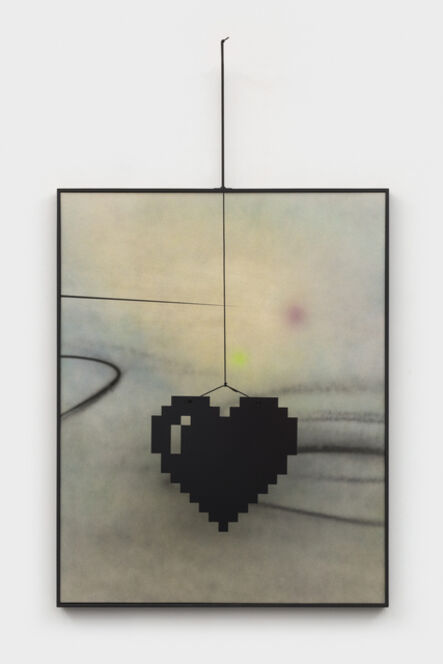 Wendy White, ‘Pixel Heart (after Calder)’, 2021