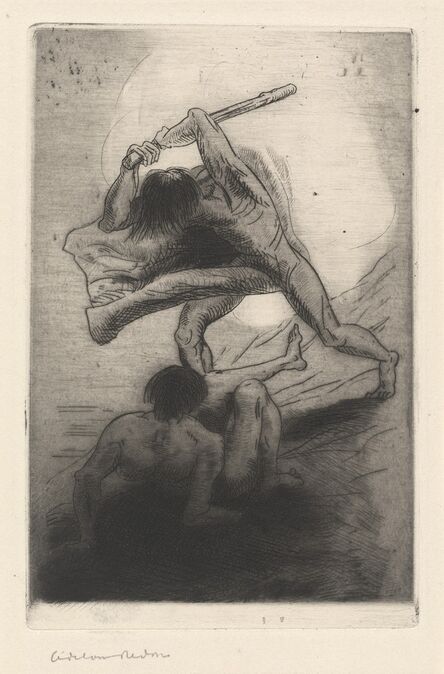 Odilon Redon, ‘Cain and Abel’, 1886