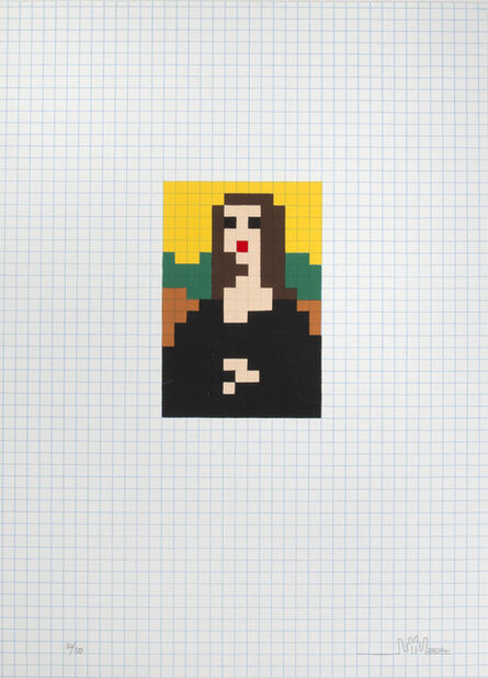 Invader, ‘Low Res Mona Lisa’, 2014