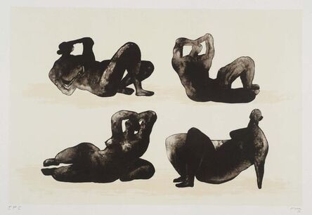 Henry Moore, ‘Four reclining figures’