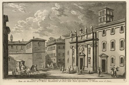 Giuseppe Vasi, ‘Chiesa e Monastero di S. Silvestro in Capite, delle Suore Francescane Urbaniste’, 1747-1801
