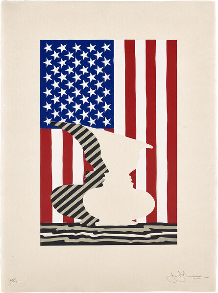 Jasper Johns, ‘Untitled (Flag & Vase)’, 2000