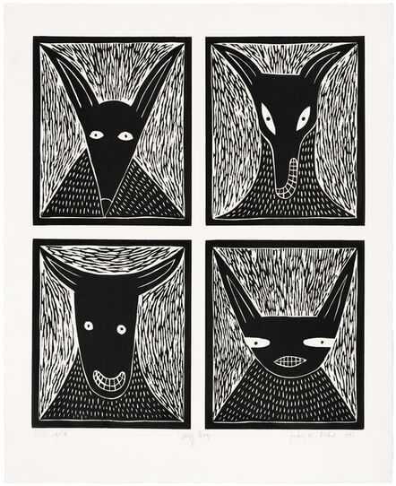 Judy Kensley McKie, ‘Wolf Dogs’, 1991