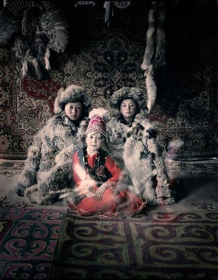 Jimmy Nelson, ‘VI 27 - Bakbergen, Samil & Kamilla - Altantsogsts, Bayan Olgii - Mongolia’, 2011