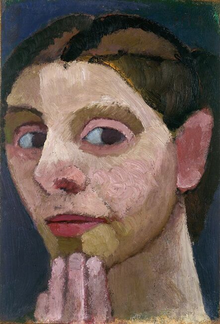 Paula Modersohn-Becker, ‘Selbstbildnis nach halblinks, die Hand am Kinn (Self-Portrait Turned to the left with Her Hand at Her Chin )’, 1906