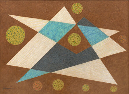 Emil Bisttram, ‘Geometric with Triangles’, 1944