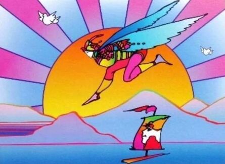 Peter Max, ‘Winged Flyer with Sunrise II’, 2001