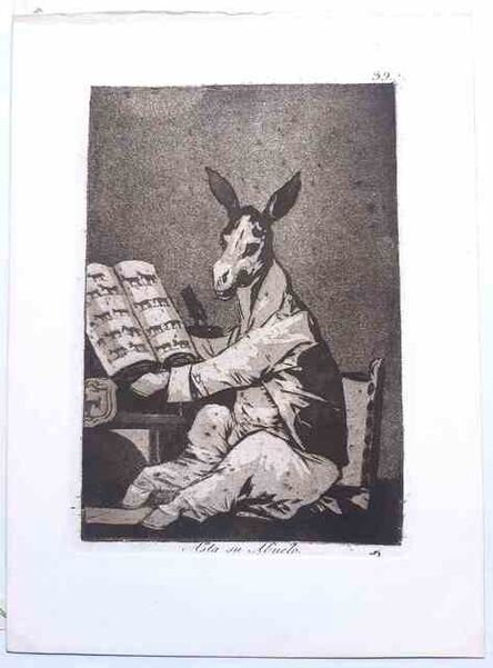 Francisco de Goya, ‘Hasta su Abuelo from Los Caprichos’, 1878