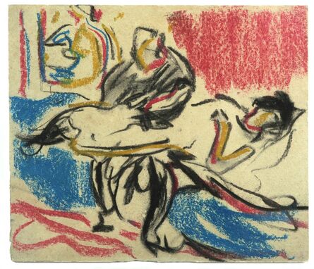 Ernst Ludwig Kirchner, ‘Boudoir-Szene’, ca. 1908