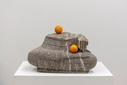 Tony Matelli, ‘Half Buddha Two Oranges’, 2020