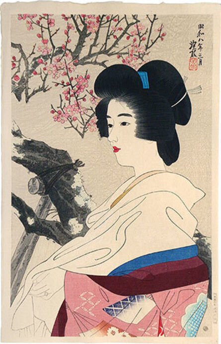 Itō Shinsui, ‘The Second Collection of Modern Beauties: Red Blossoms’, 1933