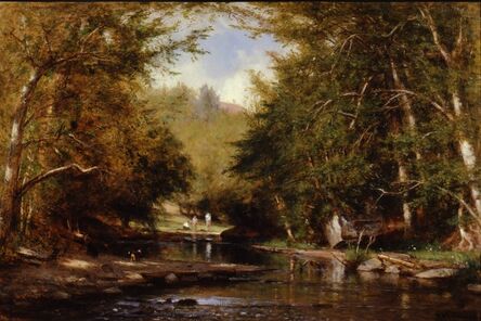 Worthington Whittredge, ‘The Brook—Catskills (The Bathers)’, ca. 1885