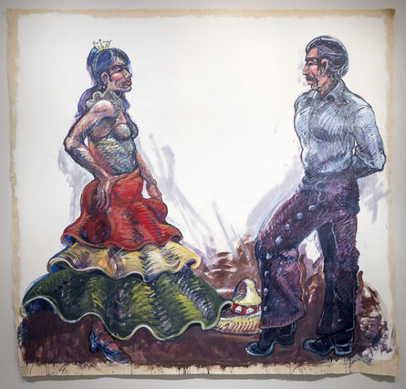 Luis Jiménez, ‘Fiesta Dancers (Jarabe) - Working Drawing #2’, 1989