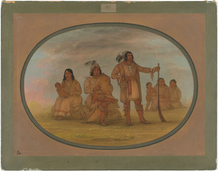 George Catlin, ‘Osceola and Four Seminolee Indians’, 1861/1869