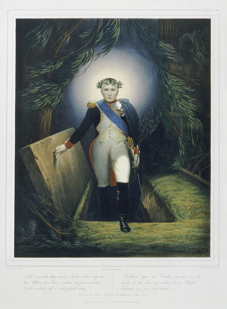 Jean-Pierre-Marie Jazet, ‘Napoléon sortant de son tombeau (Napoleon emerging from his tomb), after Jean Joseph Bastier de Bez’, 1860