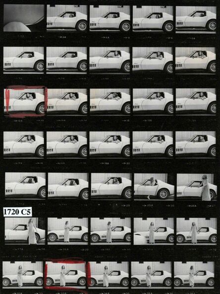 Julian Wasser, ‘Joan Didion at Home in Hollywood, Time Magazine (Contact Sheet)’, 1968
