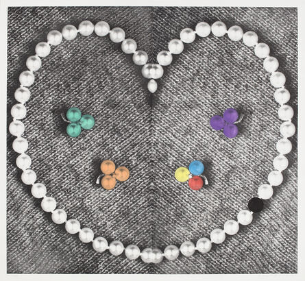 John Baldessari, ‘Heart (with Pearls)’, 1990-1991
