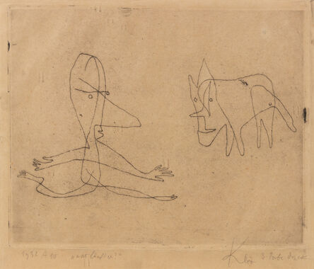 Paul Klee, ‘Was lauft er?’, 1932