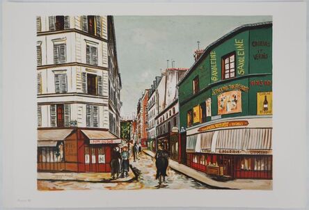 Maurice Utrillo, ‘Rue Seveste à Montmartre’, 1980-1989