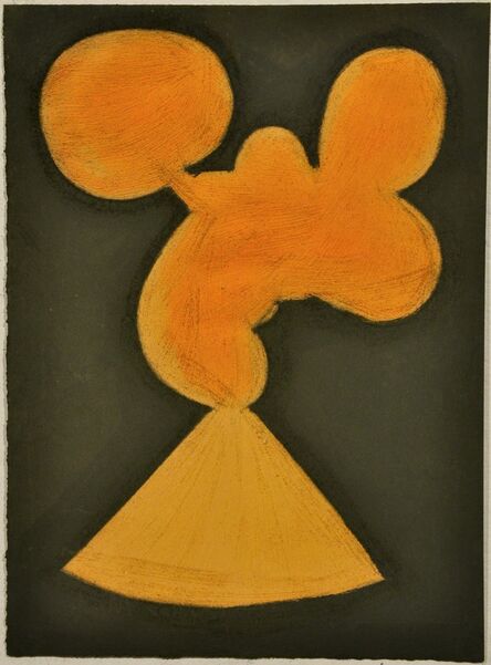 Julian Martin, ‘Untitled (Abstracted Orange Shape and Khaki)’, 2010