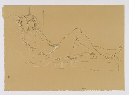 John Craxton, ‘Reclining Male Nude’, ca. 1970