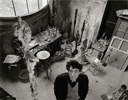 Robert Doisneau, ‘Alberto Giacometti dans son atelier (Alberto Giacometti in his atelier)’, 1957
