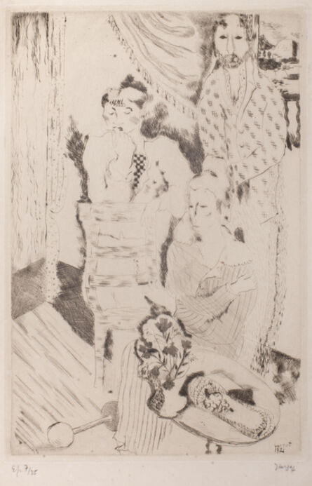 Jean Lurçat, ‘Group of Three Clowns’, 1921