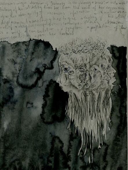 Jim Holyoak, ‘Subway Drawing with Freud’, year unknown