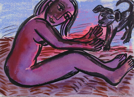 Eileen Cooper, ‘Girl with Dog’