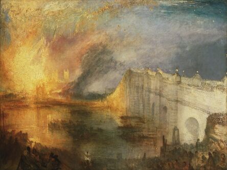 J. M. W. Turner, ‘The Burning of the Houses of Lords and Commons, October 16, 1834’, 1834-1835