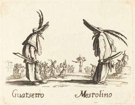 after Jacques Callot, ‘Guatsetto and Mestolino’