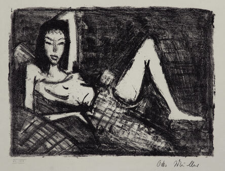 Otto Mueller, ‘Mädchen auf dem Kanapee’, 1921-1922