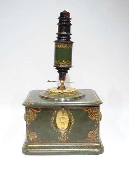Unknown, ‘Lacquered green microscope’, ca. 1750