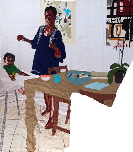 Billie Zangewa, ‘mother and child’, 2015