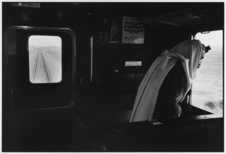 Leonard Freed, ‘Man prays on train 1973 Israel ’, 1973