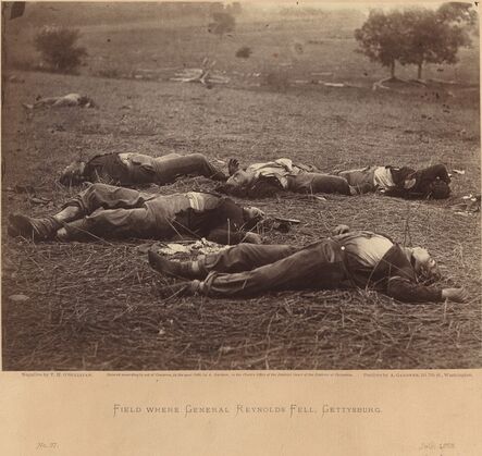 Timothy H. O'Sullivan, ‘Field Where General Reynolds Fell, Gettysburg, July 5, 1863’, July 5-1863